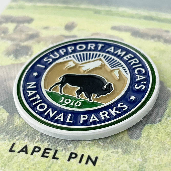 Park Supporter Bison Lapel Pin