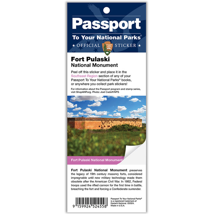 Fort Pulaski NM Passport Sticker