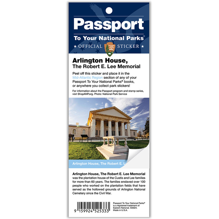 Arlington House, The Robert E. Lee Memorial Passport Sticker