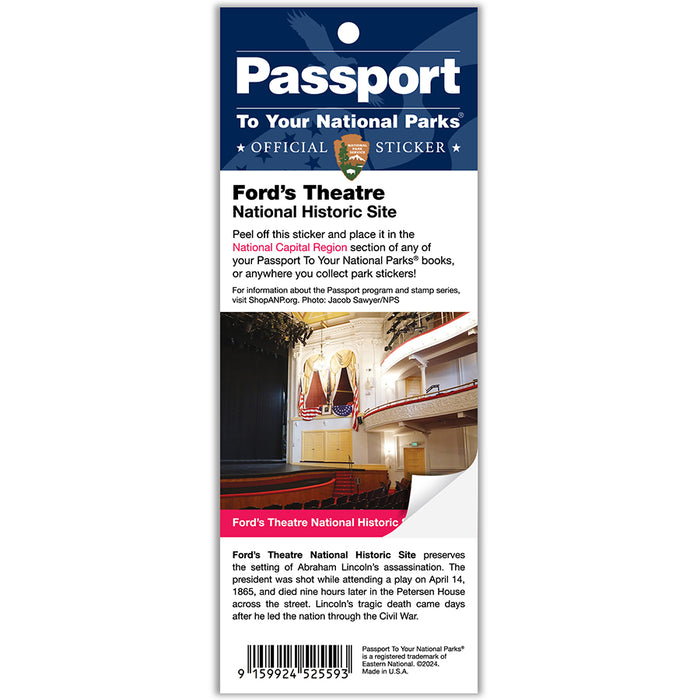 Ford’s Theatre NHS Passport Sticker