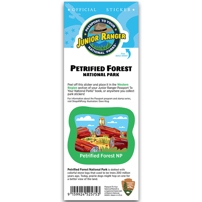 Petrified Forest NP Passport Junior Ranger Single Sticker