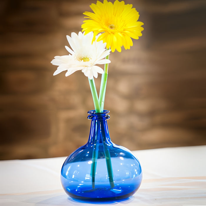 Cobalt Glass Onion Bottle