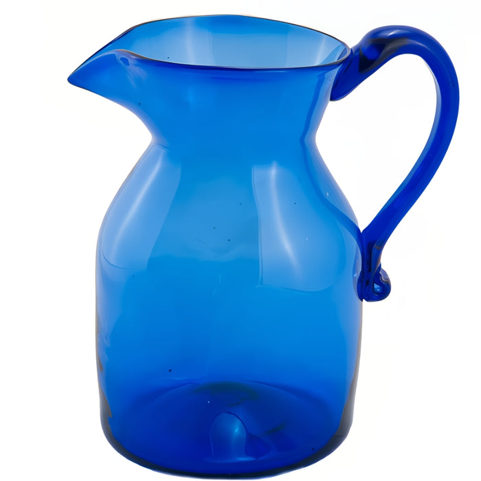 Handblown Cobalt Pitcher