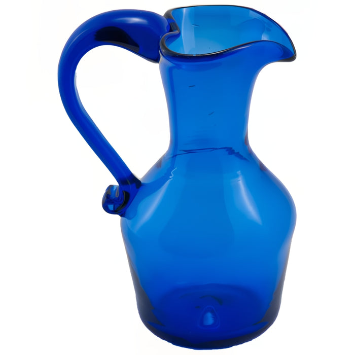 Cobalt Heart Shaped Lip Pitcher