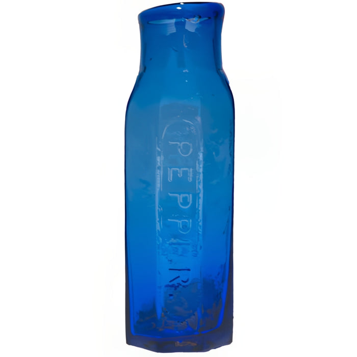 Cobalt Glass Pepper Bottle