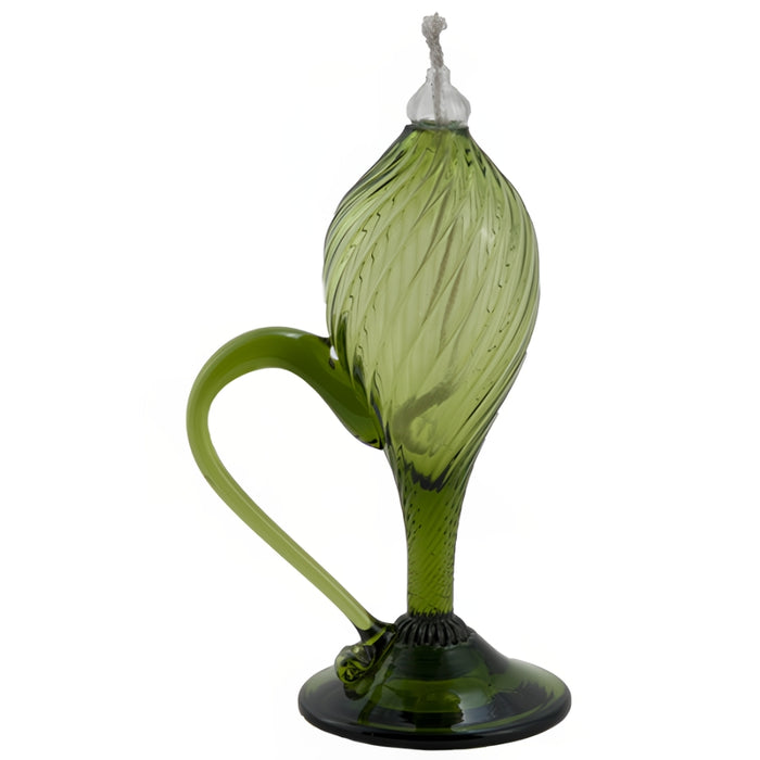 Green Glass Colonial Sparking Lamp