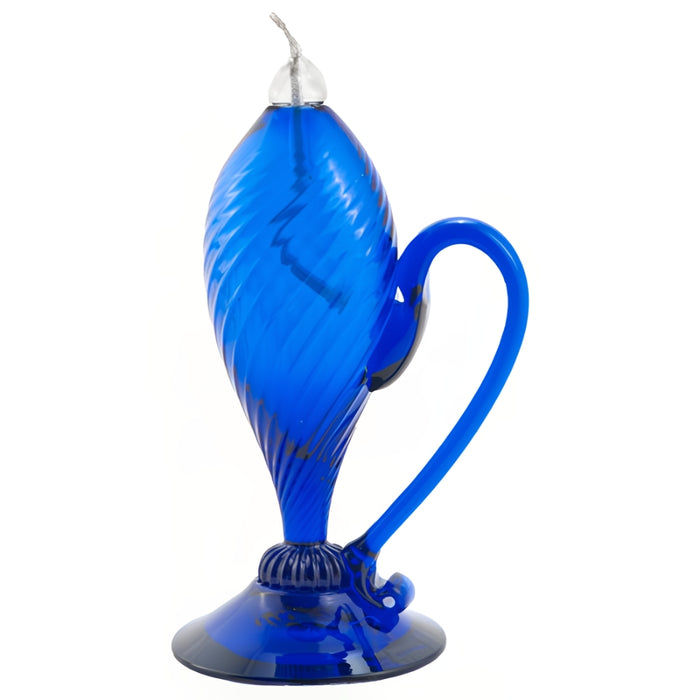 Cobalt Glass Colonial Sparking Lamp