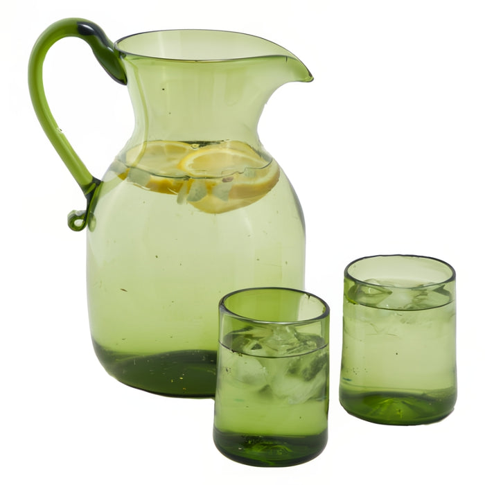Green Juice Glass