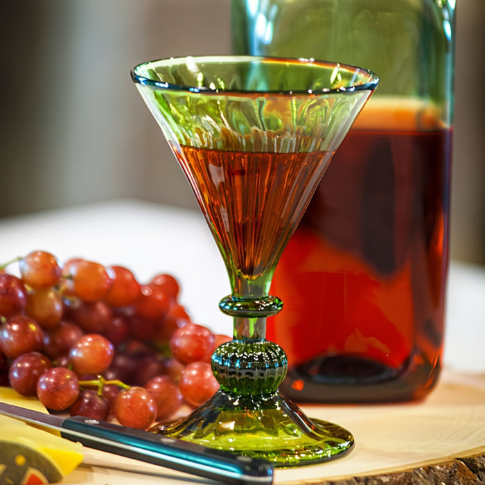 Green Wine Glass