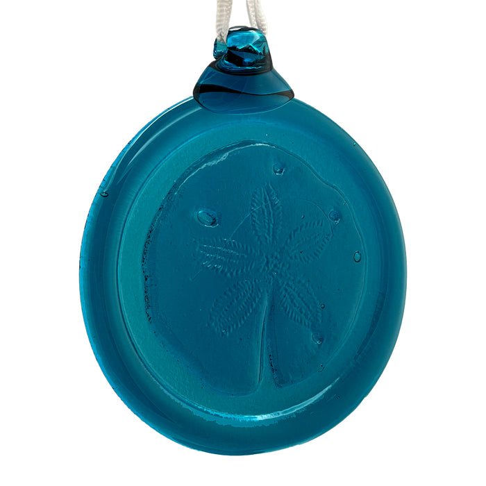 Handcrafted Glass Sand Dollar Ornament