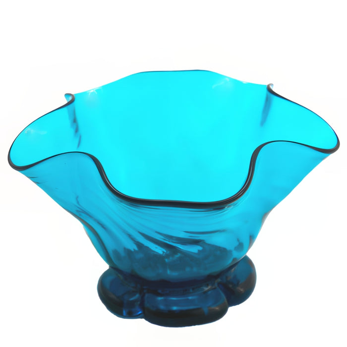 Teal Wavy Bowl