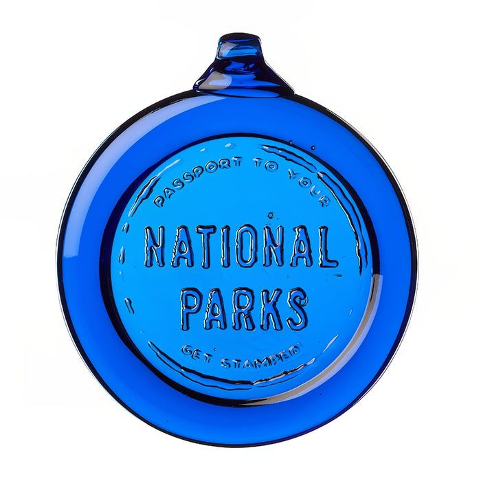 Passport Cobalt Glass Ornament