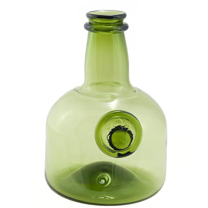 Green Armorial Wine Bottle