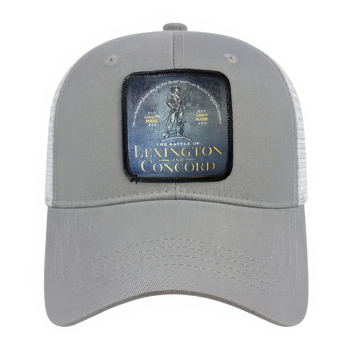 The Battle of Lexington and Concord Trucker Cap -Grey/White