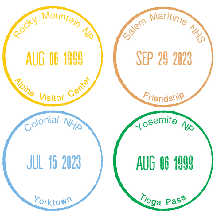 Passport To Your National Parks® Retro Cancellation Stickers