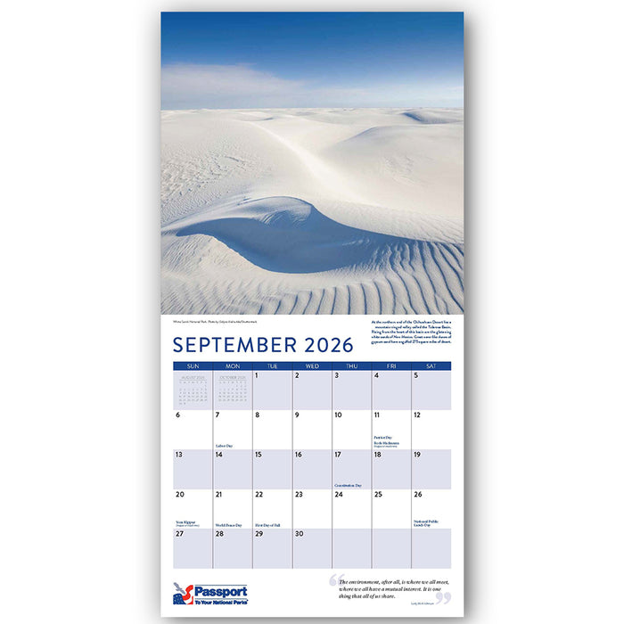Passport To Your National Parks® 2026 Calendar