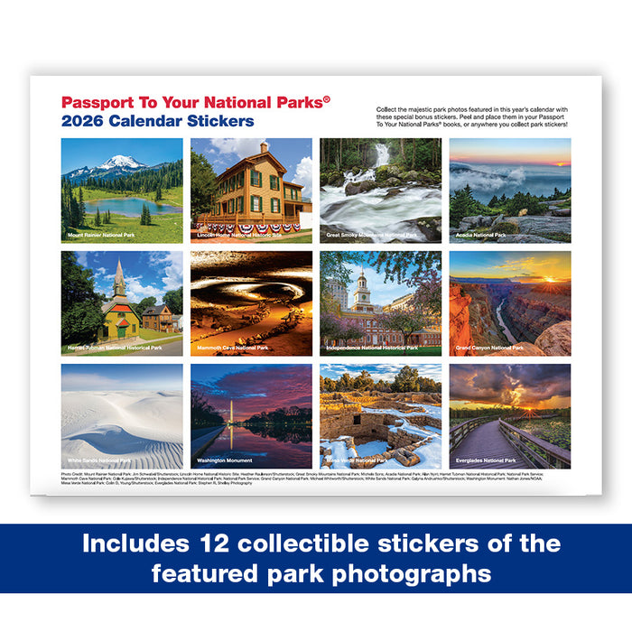Passport To Your National Parks® 2026 Calendar