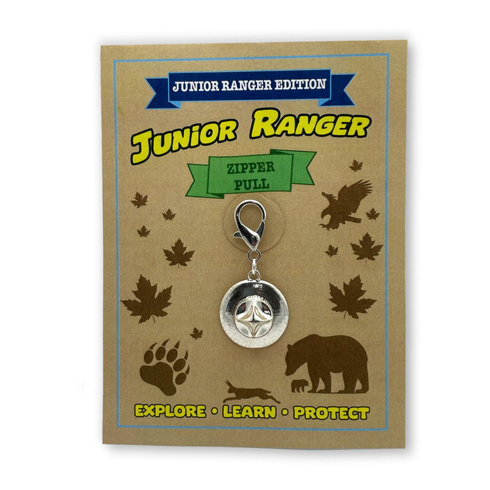 Junior Ranger Zipper Pull – Ranger Hat