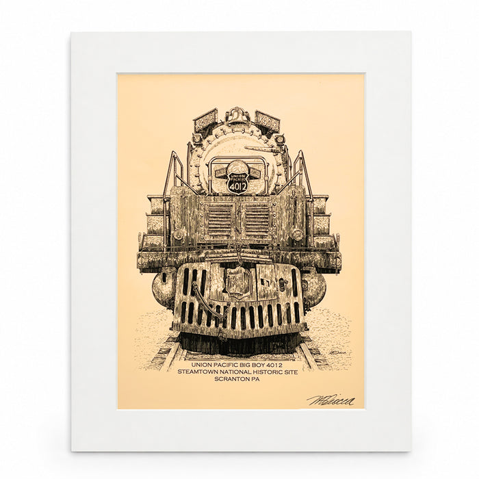 Union Pacific Big Boy 4012 8x10 Print By Mark S. Ciocca