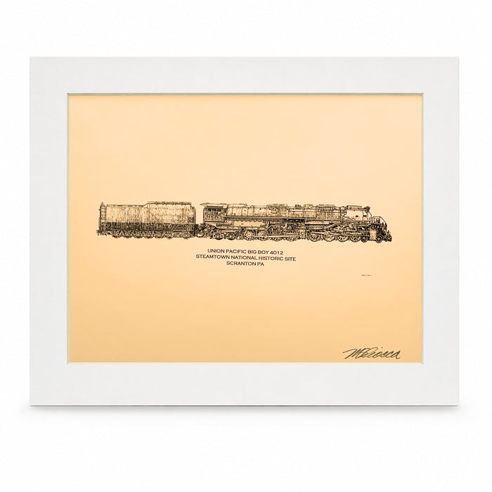 Union Pacific Big Boy 4012 8x10 Print By Mark S. Ciocca - Side View