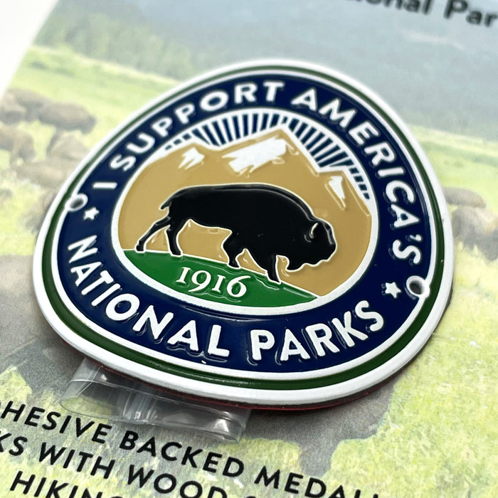 Park Supporter Bison Hiking Medallion