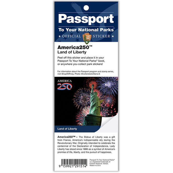 Passport To The American Revolution + America250™ Passport Single Sticker Set Bundle