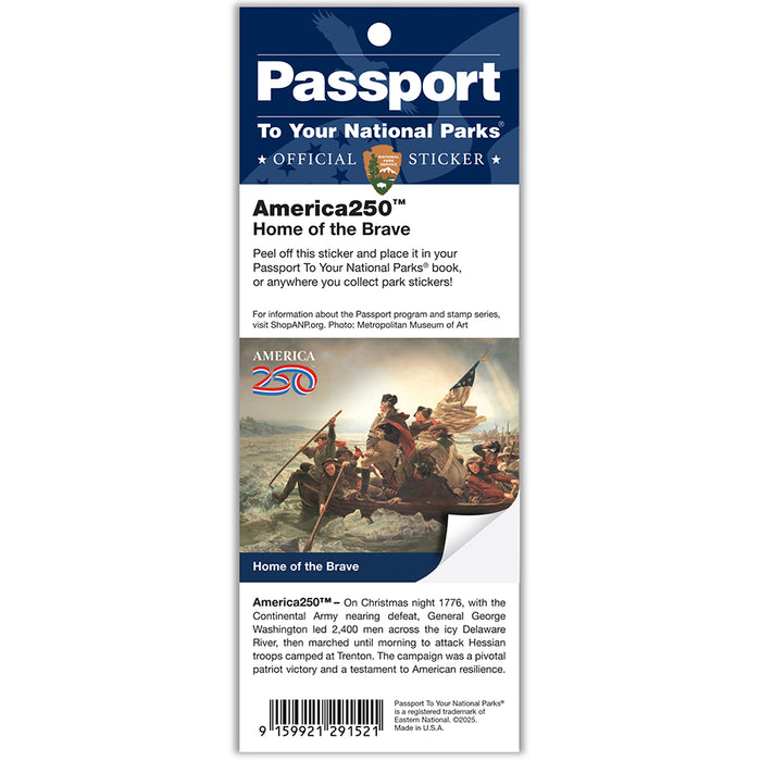 Passport To The American Revolution + America250™ Passport Single Sticker Set Bundle