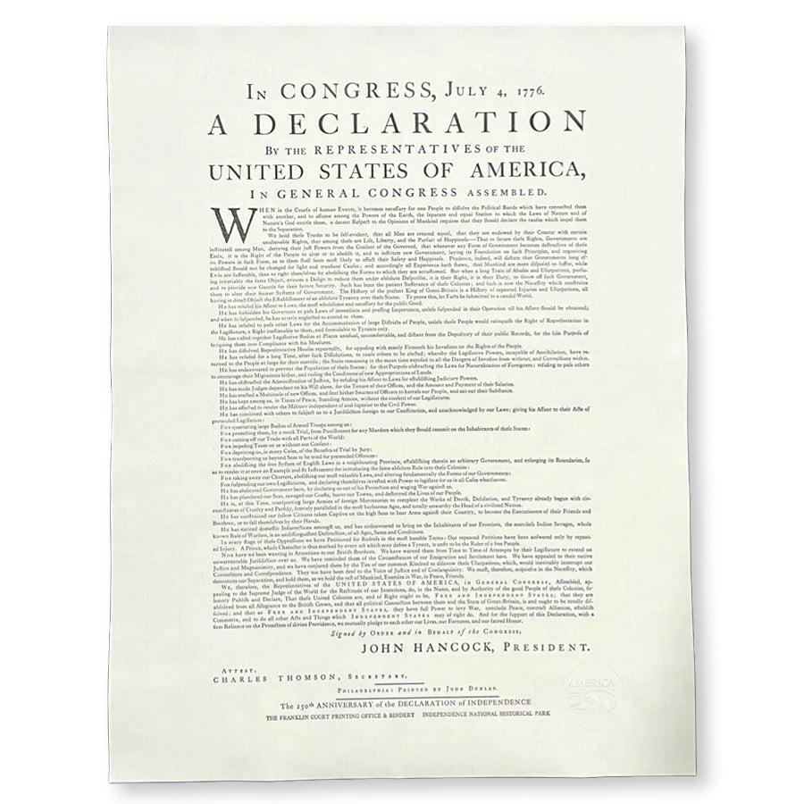 America250™ Declaration of Independence