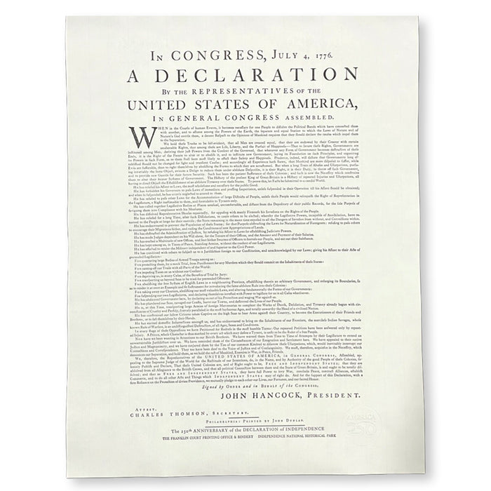 America250™ Declaration of Independence