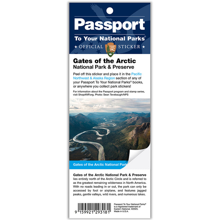 Gates of the Arctic NPP Passport Sticker