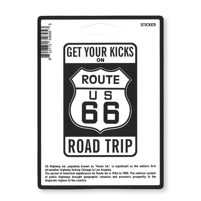 US Route 66 Patch Road Trip Sticker