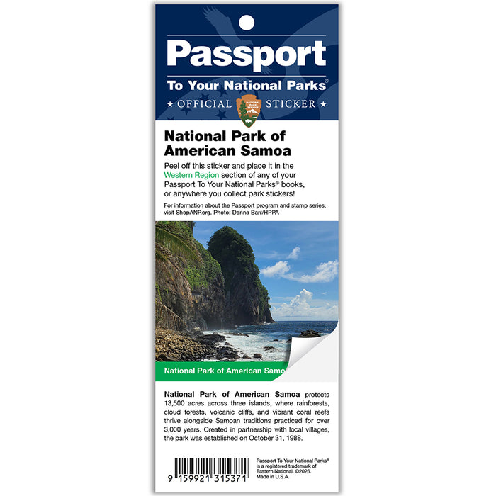 National Park of American Samoa Passport Sticker
