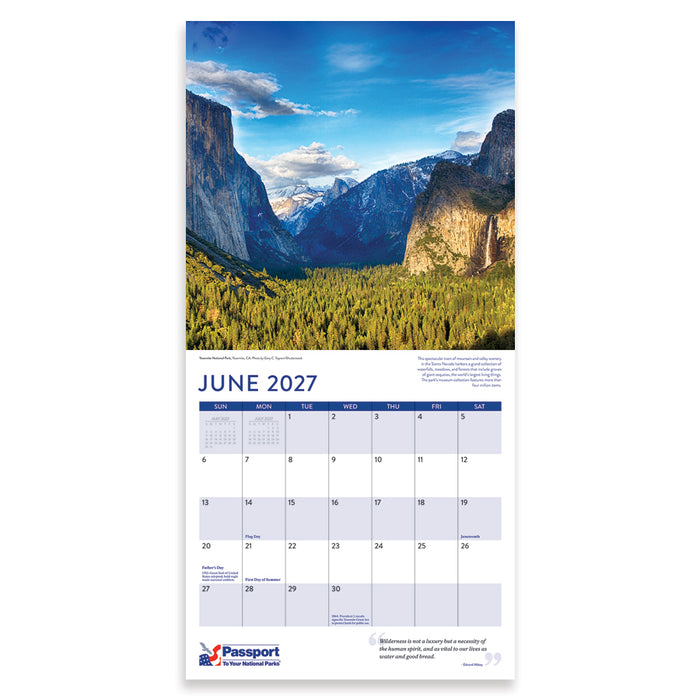 Passport To Your National Parks® 2027 Calendar