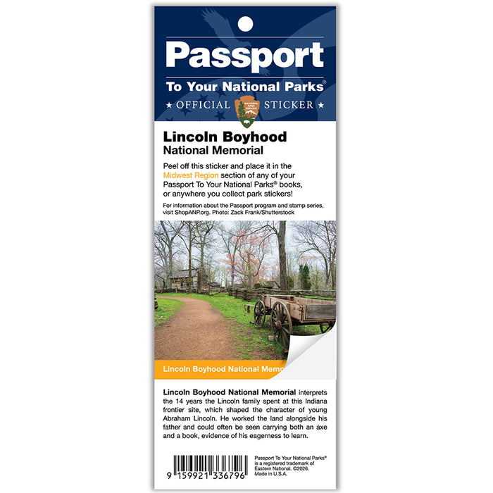 Lincoln Boyhood NM Passport Sticker