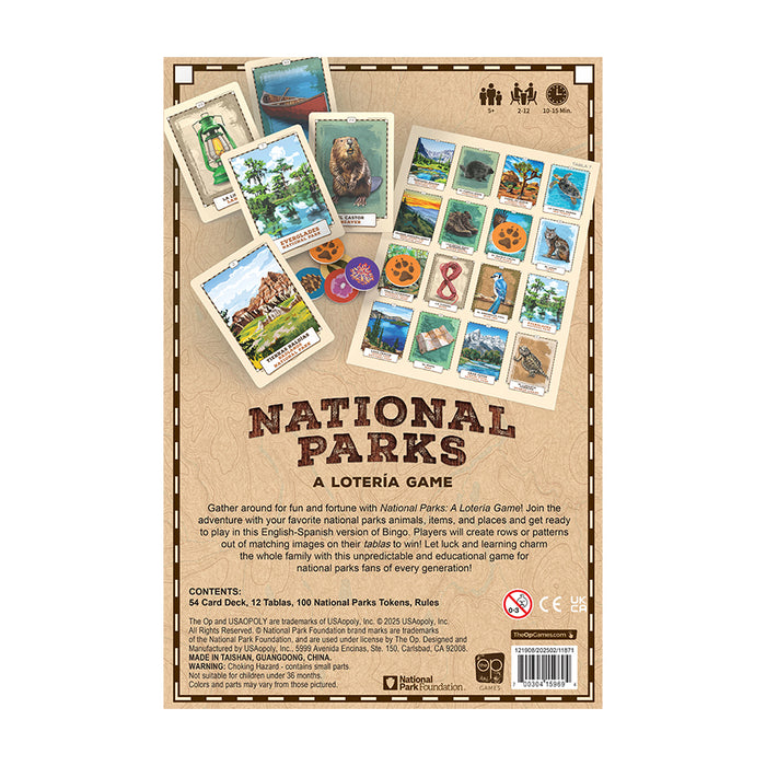 National Parks - A Lotería Game