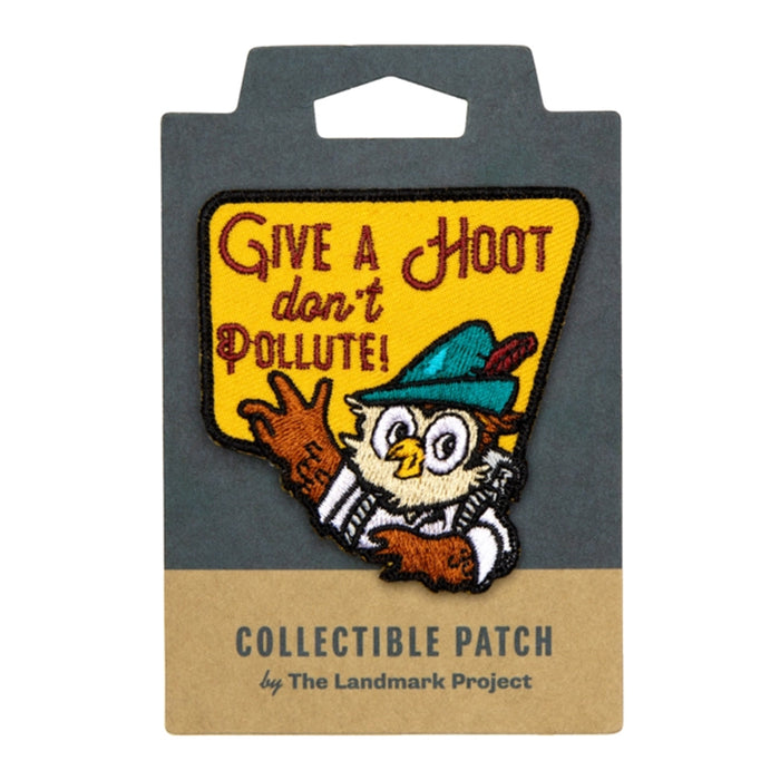 Give A Hoot Embroidered Patch
