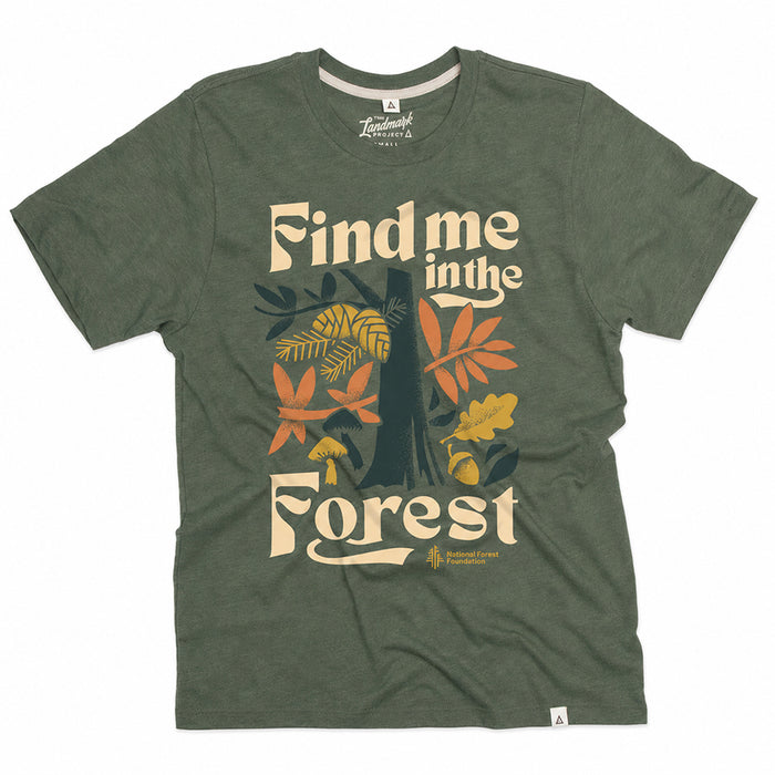 Find Me in the Forest Unisex Short Sleeve Tee