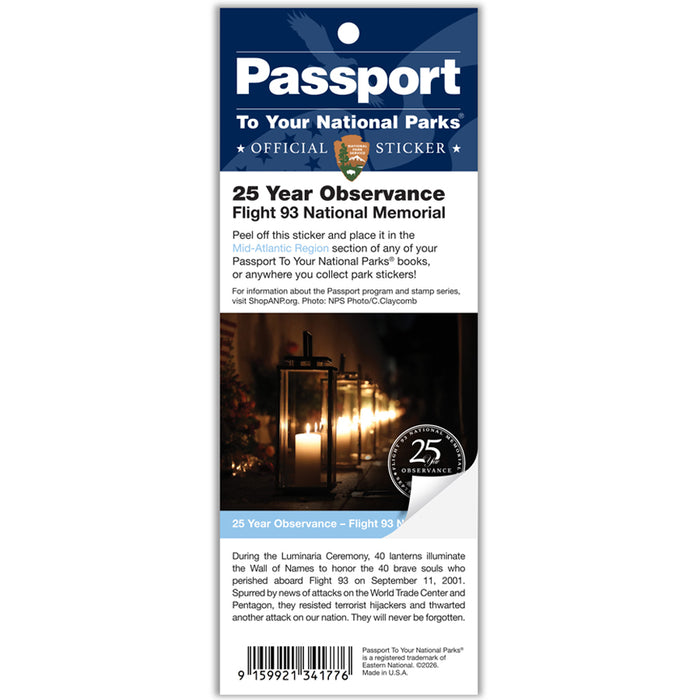 25 Year Observance - Flight 93 NM Passport Sticker