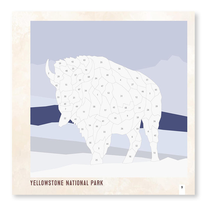 National Parks of North America Amazing Animals Sticker Painting Book