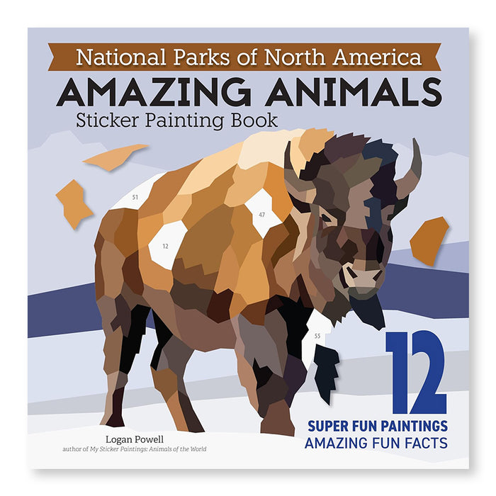 National Parks of North America Amazing Animals Sticker Painting Book