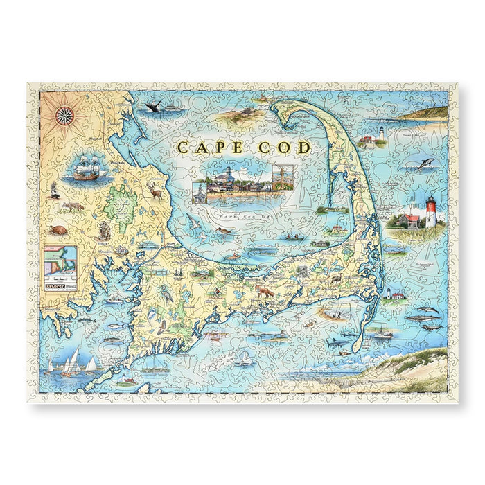 Cape Cod Xplorer Map Wooden Puzzle
