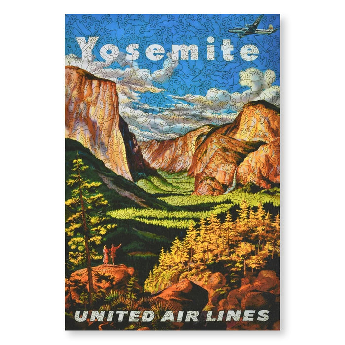 Yosemite United Airlines Wooden Puzzle
