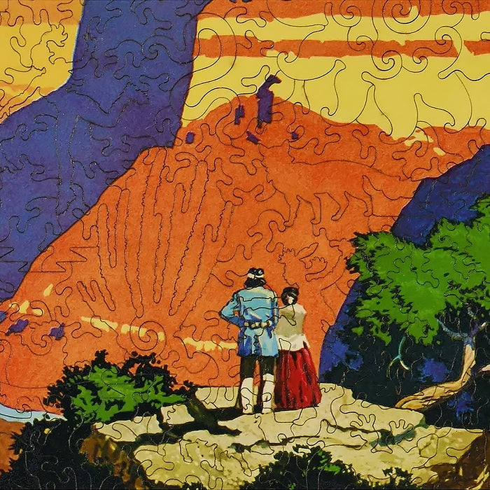 Grand Canyon Santa Fe Railroad Wooden Puzzle