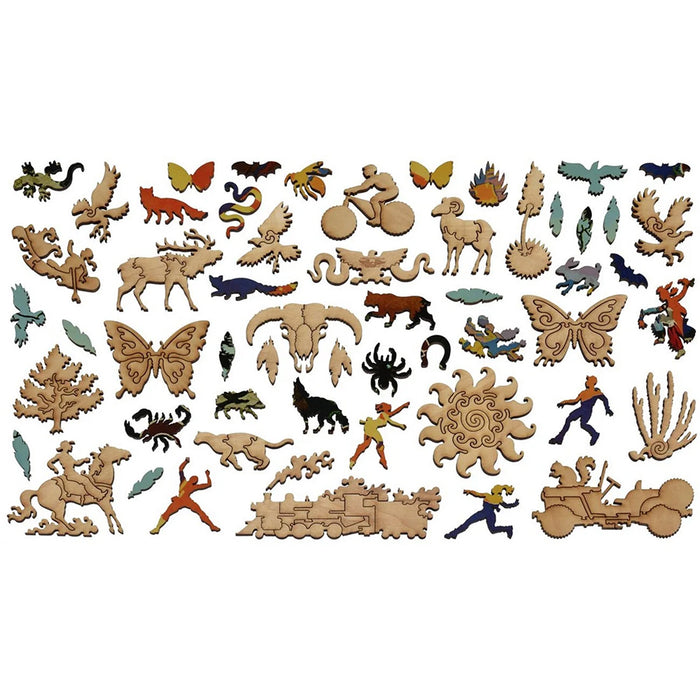 Grand Canyon Santa Fe Railroad Wooden Puzzle