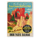A vintage-style Union Pacific Railroad poster for Bryce Canyon National Park in Utah, featuring red rock spires, green trees, and a blue sky, with text including 'This Summer Visit Bryce Canyon Natl. Park, Utah' and 'Union Pacific Railroad'.