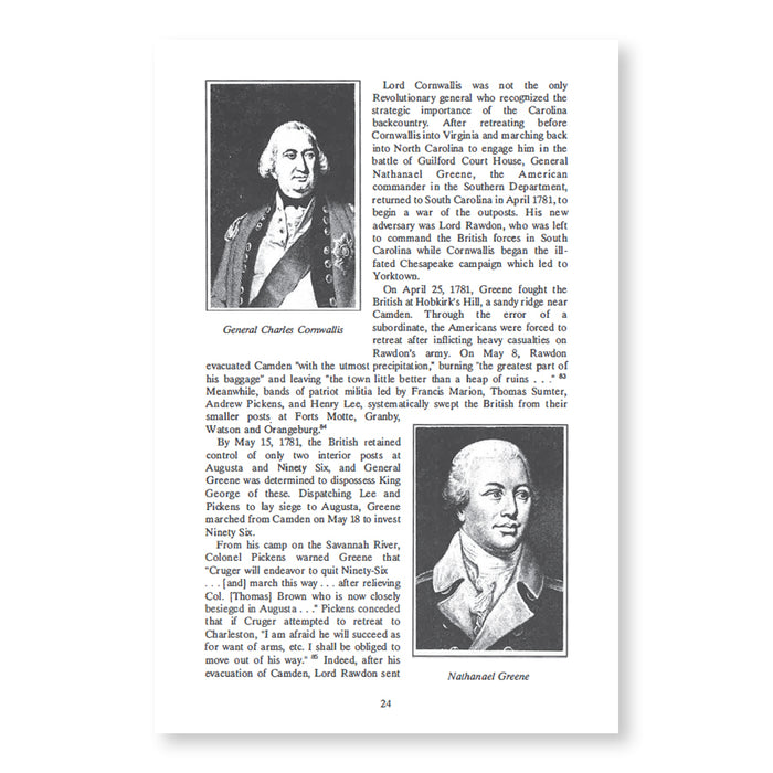 Old Ninety-Six in the South Carolina Backcountry—1700-1781