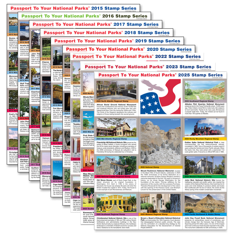 Passport To Your National Parks® Annual Stamp Sets