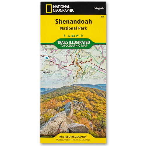 Shenandoah National Park Trails Illustrated Topographical Map