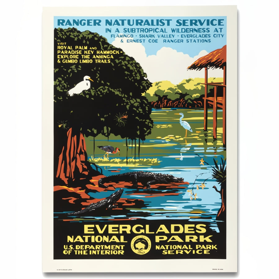 MJGOZX Everglades Nationalpark Poster – Landschaftsdruck Auf Leinwand, Wandkunst Für Wohnzimmer, Schlafzimmer, Büro, Verschiedene Größen
