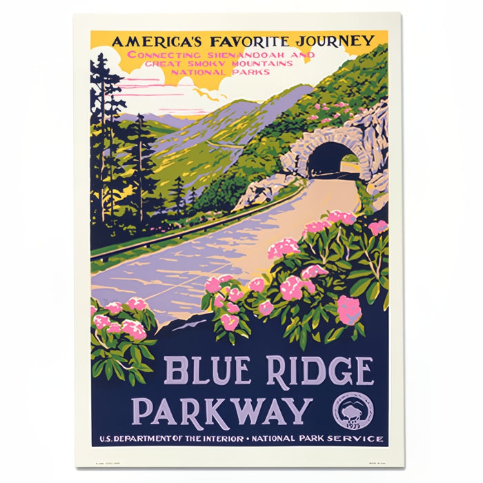 Blue Ridge Parkway WPA Travel Poster